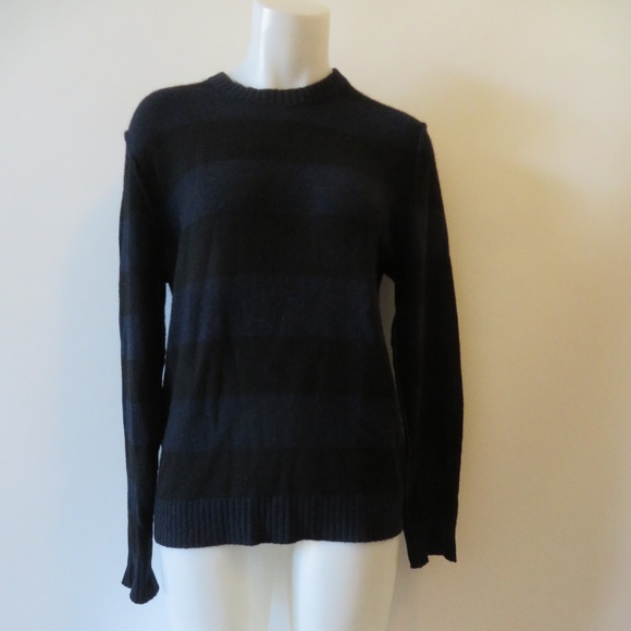 CHRISTOPHER FISCHER 100% CASHMERE  STRIPE SWEATER  M - Picture 2 of 5